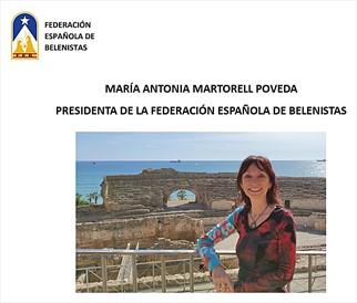 María Antonia Martorell en una imagen distribuida por la Federación Española de Belenistas