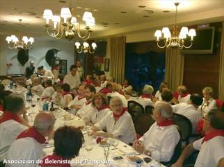 La cena de San Fermín, uno de los actos más numerosos.
