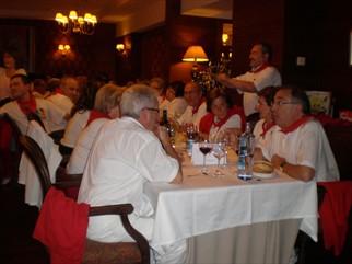 La cena de Sanfermín 2012