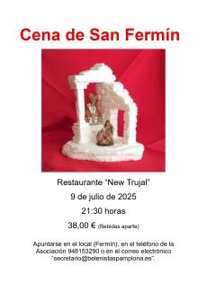 Cartel cena de San Fermín