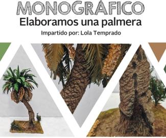 Cartel Monografico Elaboramos una palmera, con Lola Temprado
