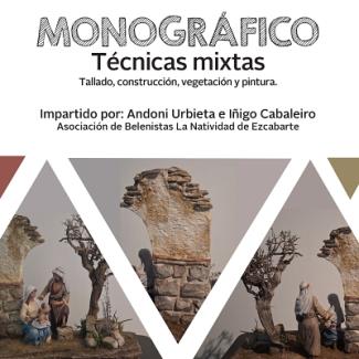 Cartel Monográfico sobre técnicas mixtas