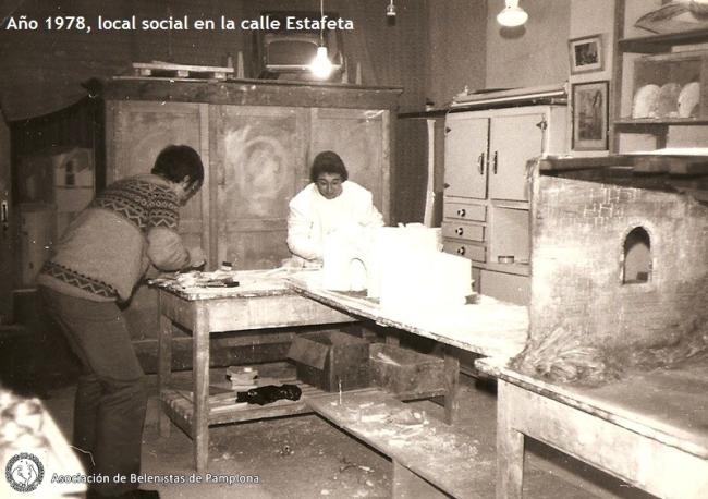 Año 1978, local social en la calle Estafeta