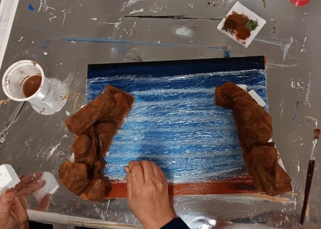 Imágenes de los trabajos del Monográfico "una cala para el belén"