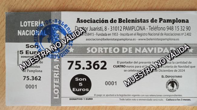 Ejemplo participación lotería 
