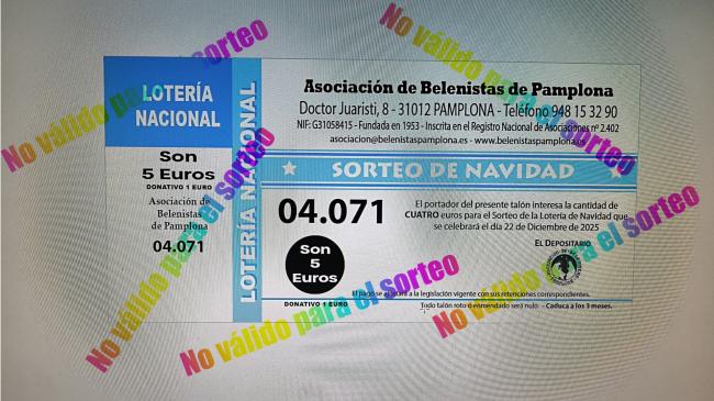 Lotería de Navidad 2025. ¡Colabora con la asociación!