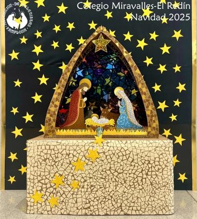 1er Premio Concurso Belenes Navidad 2025, Colegio Miravalles El Redín