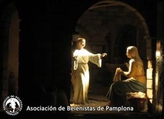 Belén instalado en el antiguo local social, bajos de la parroquia de Cristo Rey, en 2006.