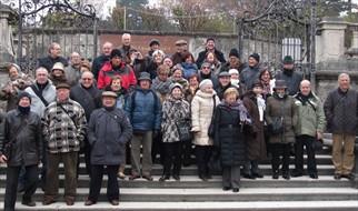 Los belenistas de Pamplona con el resto del grupo del norte