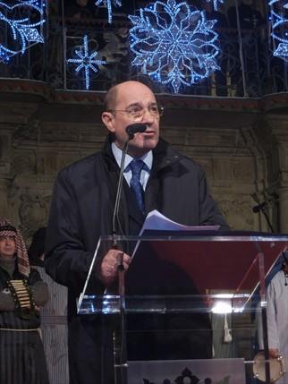 Jesús Gómara durante el pregón.