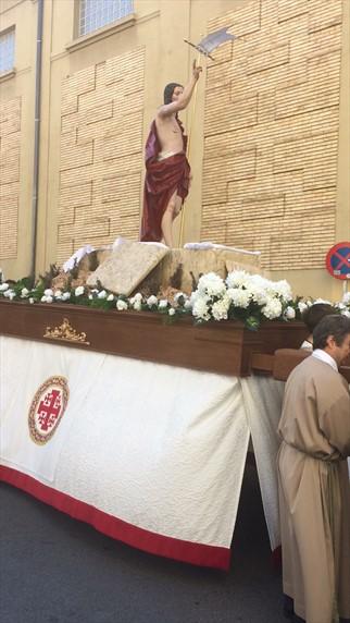 Imagen del paso en la procesión