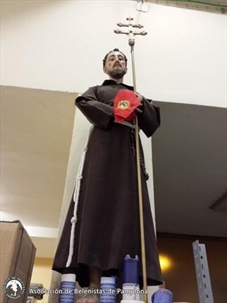 Imagen de San Francisco de Asís, con el hábito Capuchino, que se encuentra en nuestro local social