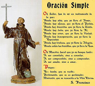 San Francisco de Asís por Salzillo / Oración de San Francisco