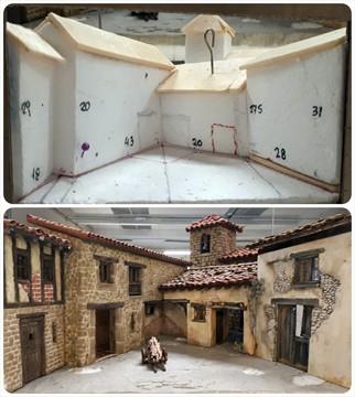 Maqueta/boceto de la arqueta y la misma como va ahora